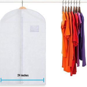 Brand New Garment Bag White Polyester
